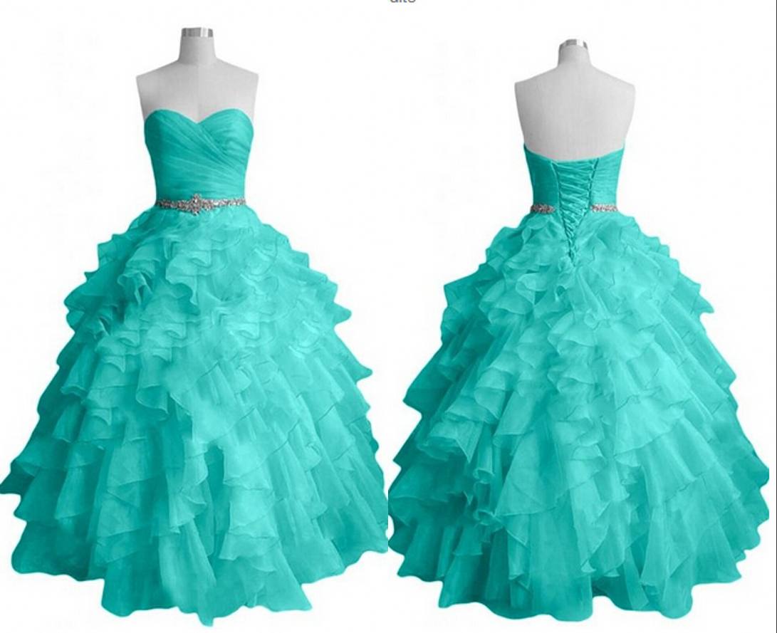 Light Green Quinceanera Dresses , Sweet 16 Party Dresses , Ball Gown